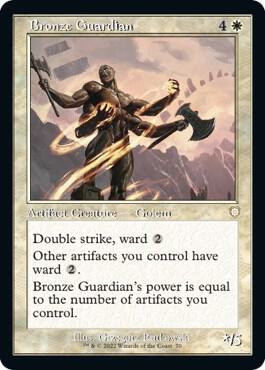Bronze Guardian (Retro Frame) 70 card from Commander: The Brothers' War