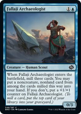 Fallaji Archaeologist 48 card from The Brothers' War