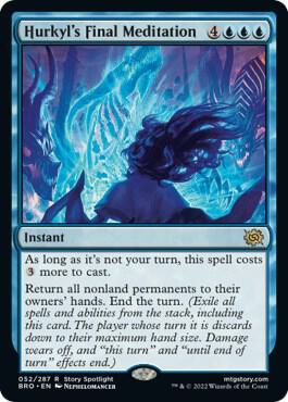 Hurkyl's Final Meditation 52 card from The Brothers' War