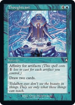 Thoughtcast (Retro Frame) 99 card from Commander: The Brothers' War