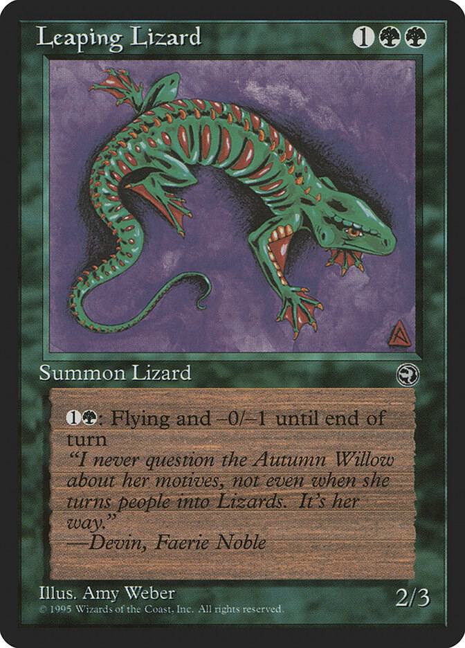 Leaping Lizard card from Homelands