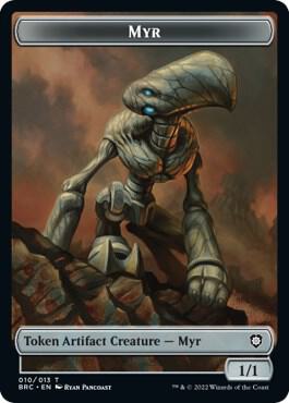 Myr // Servo Double-Sided Token 10 // 13 card from Commander: The Brothers' War