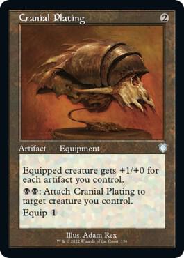 Cranial Plating (Retro Frame) 136 card from Commander: The Brothers' War