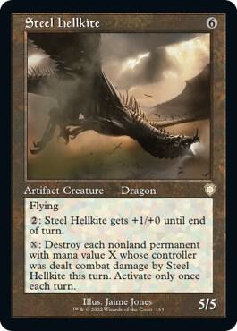 Steel Hellkite (Retro Frame) 163 card from Commander: The Brothers' War
