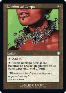 Liquimetal Torque (Retro Frame) 145 card from Commander: The Brothers' War