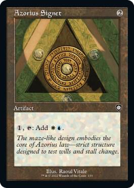 Azorius Signet (Retro Frame) 133 card from Commander: The Brothers' War