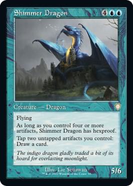 Shimmer Dragon (Retro Frame) 95 card from Commander: The Brothers' War