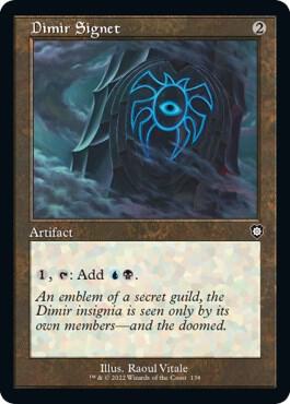 Dimir Signet (Retro Frame) 138 card from Commander: The Brothers' War