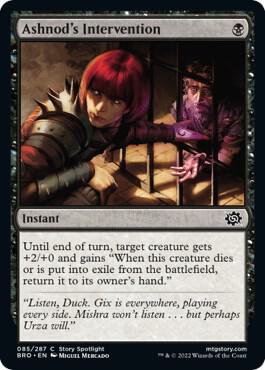 Ashnod's Intervention 85 card from The Brothers' War