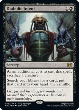 Diabolic Intent 89 card from The Brothers' War