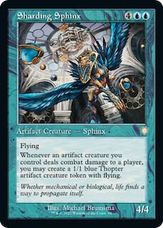 Sharding Sphinx (Retro Frame) 94 card from Commander: The Brothers' War