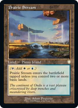 Prairie Stream (Retro Frame) 193 card from Commander: The Brothers' War
