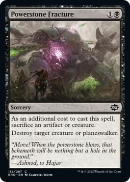 Powerstone Fracture 112 card from The Brothers' War