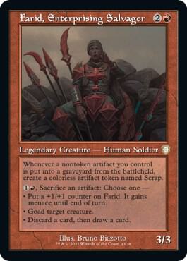 Farid, Enterprising Salvager (Retro Frame) 13 card from Commander: The Brothers' War