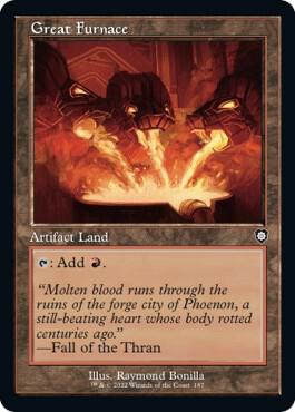 Great Furnace (Retro Frame) 187 card from Commander: The Brothers' War