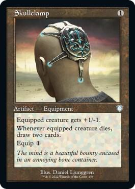 Skullclamp (Retro Frame) 159 card from Commander: The Brothers' War