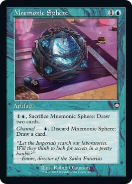 Mnemonic Sphere (Retro Frame) 88 card from Commander: The Brothers' War
