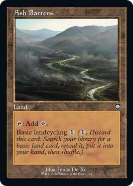 Ash Barrens (Retro Frame) 174 card from Commander: The Brothers' War