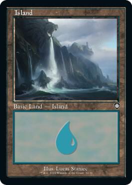 Island (Retro Frame) 32 card from Commander: The Brothers' War