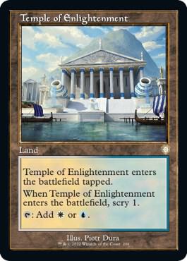 Temple of Enlightenment (Retro Frame) 206 card from Commander: The Brothers' War
