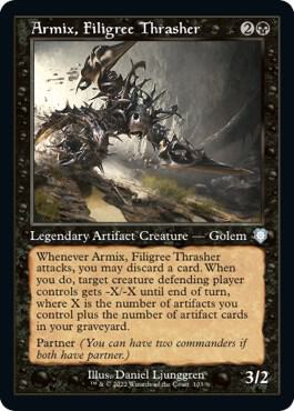 Armix, Filigree Thrasher (Retro Frame) 103 card from Commander: The Brothers' War