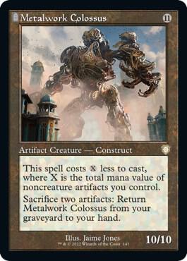 Metalwork Colossus (Retro Frame) 147 card from Commander: The Brothers' War
