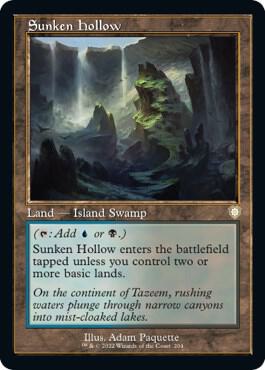 Sunken Hollow (Retro Frame) 204 card from Commander: The Brothers' War