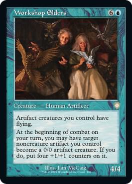 Workshop Elders (Retro Frame) 102 card from Commander: The Brothers' War