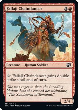 Fallaji Chaindancer 134 card from The Brothers' War