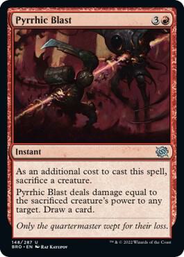 Pyrrhic Blast 148 card from The Brothers' War