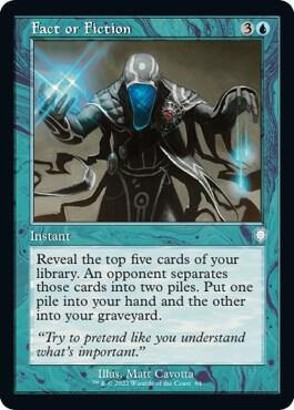 Fact or Fiction (Retro Frame) 84 card from Commander: The Brothers' War