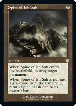 Spine of Ish Sah (Retro Frame) 162 card from Commander: The Brothers' War