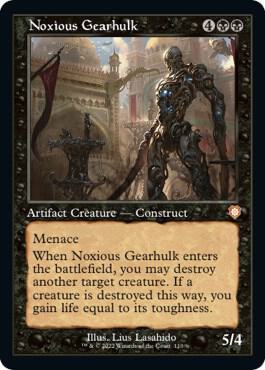 Noxious Gearhulk (Retro Frame) 110 card from Commander: The Brothers' War