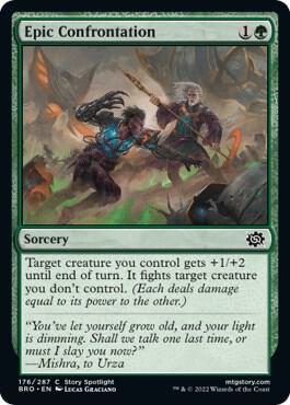 Epic Confrontation 176 card from The Brothers' War