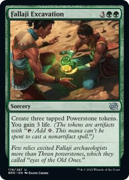 Fallaji Excavation 178 card from The Brothers' War