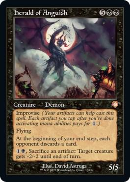 Herald of Anguish (Retro Frame) 108 card from Commander: The Brothers' War