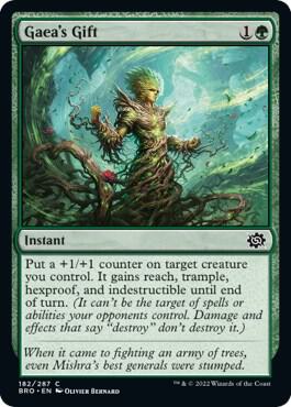Gaea's Gift 182 card from The Brothers' War