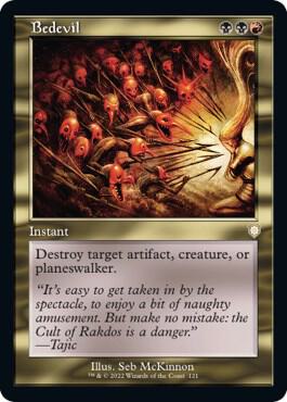 Bedevil (Retro Frame) 121 card from Commander: The Brothers' War