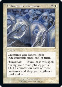 Unbreakable Formation (Retro Frame) 78 card from Commander: The Brothers' War