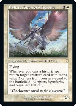 Teshar, Ancestor's Apostle (Retro Frame) 77 card from Commander: The Brothers' War