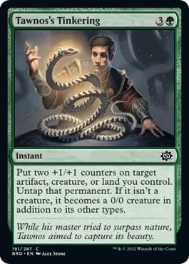 Tawnos's Tinkering 191 card from The Brothers' War