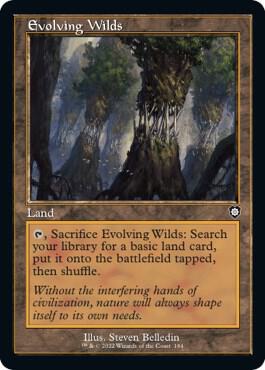 Evolving Wilds (Retro Frame) 184 card from Commander: The Brothers' War