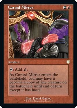 Cursed Mirror (Retro Frame) 115 card from Commander: The Brothers' War