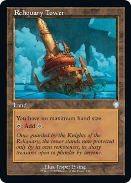Reliquary Tower (Retro Frame) 196 card from Commander: The Brothers' War