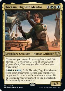 Tocasia, Dig Site Mentor 224 card from The Brothers' War