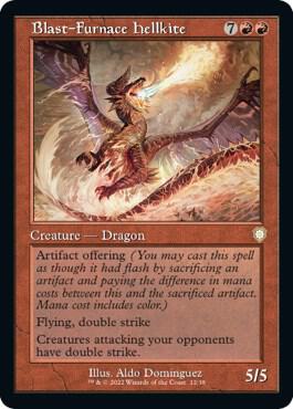 Blast-Furnace Hellkite (Retro Frame) 12 card from Commander: The Brothers' War
