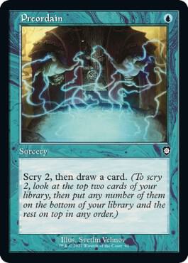 Preordain (Retro Frame) 92 card from Commander: The Brothers' War