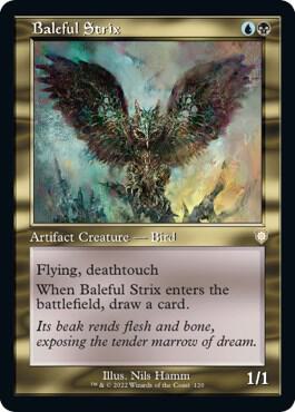 Baleful Strix (Retro Frame) 120 card from Commander: The Brothers' War