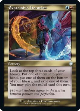 Expressive Iteration (Retro Frame) 125 card from Commander: The Brothers' War