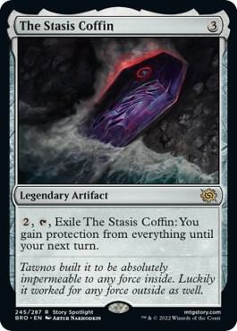 The Stasis Coffin 245 card from The Brothers' War